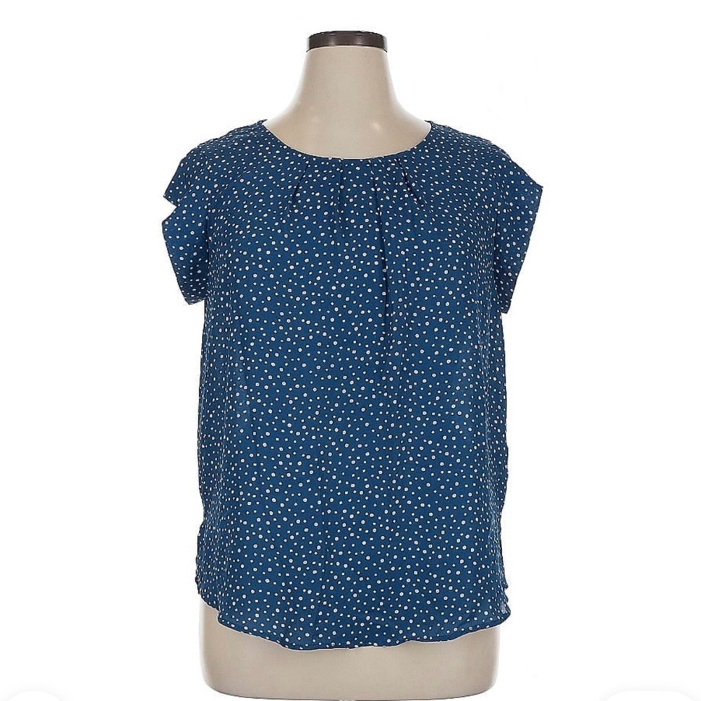 Alice Blue Navy Polka Dot Blouse